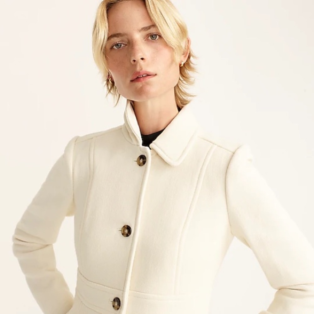 J. Crew Lady Day Coat - Vintage White - 6